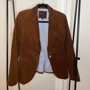 BRAND NEW - JCREW - BROWN CORDUROY CAMPBELL BLAZER